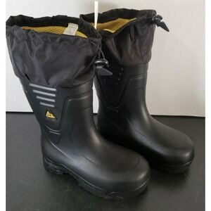 SHOES FOR CREWS Bullfrog Elite Soft Toe Work Boot Size Men 4 Women 6 Black 62551